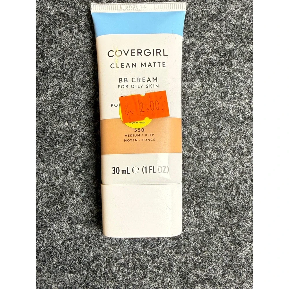 3 pc Covergirl Clean Matte BB Cream for Oily Skin 550 Medium/Deep 1FL OZ